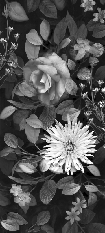 Midnight Bouquet Neutral by artist Francine Funke